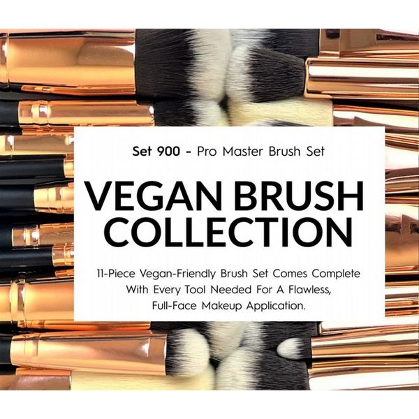 Rose Gold Makeup Brush Set