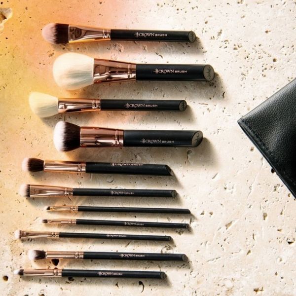 Rose Gold Makeup Brush Set