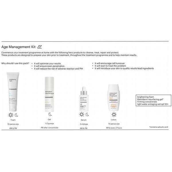Mesoestetics - Age Management skin prep kit AGEKIT-NEW NON-REFUNDABLE NON-RETURNABLE: Aesthetic Practitioner