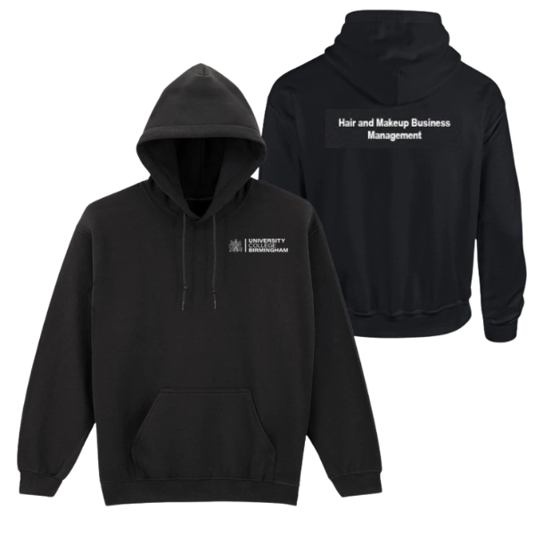 University College Birmingham - Black - Heavy Blend Hood Sweatshirt - Unisex Fit - Select Your Course