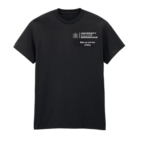 University College Birmingham - Black - Heavy Cotton T-Shirt - Unisex Fit - Select Your Course