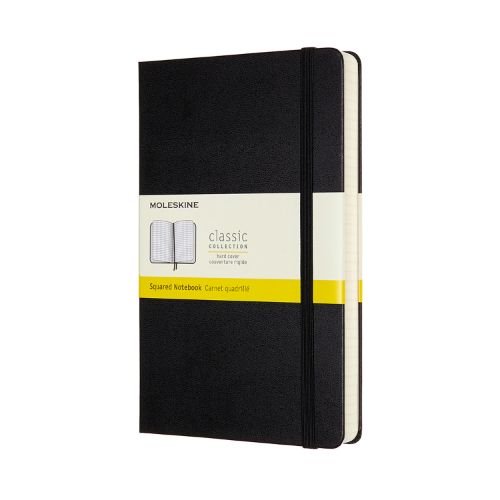 Moleskine Expanded Large Squared Hard Covercover Notebook: Black