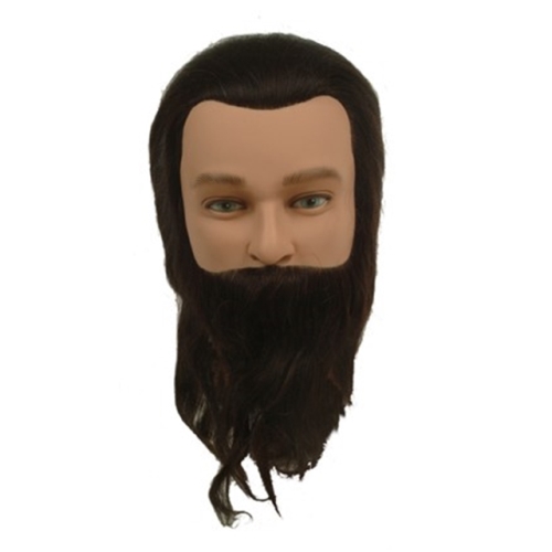 Male Training Head with Beard and Moustache