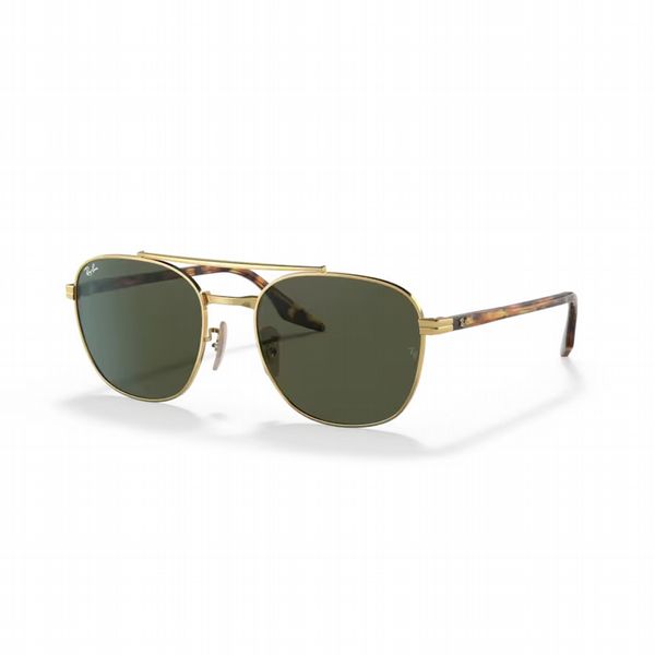 Rayban Rb3688 Arista Gold With Green Lens