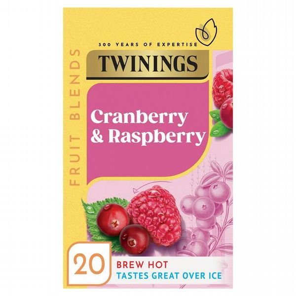 Twinings Cranberry and Raspberry Tea Bags (Pack of 20)