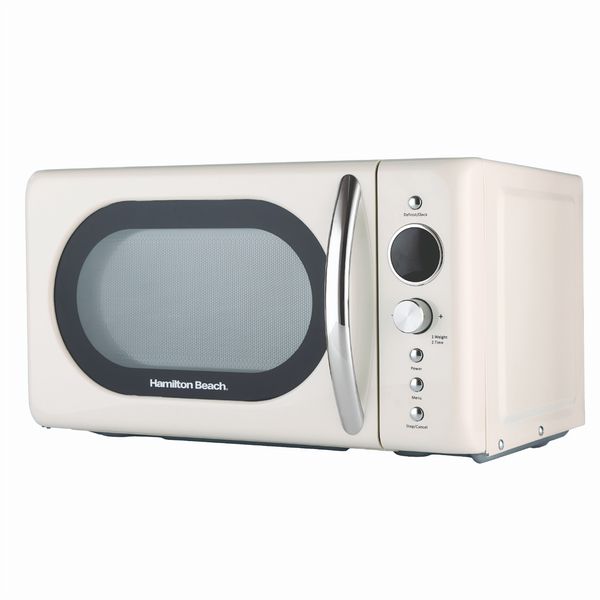 Hamilton Beach Retro Microwave 20L, 700W, Cream