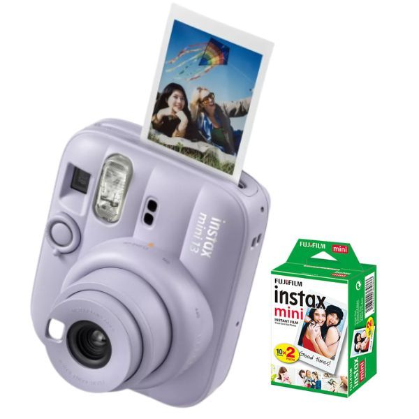 Fuji Instax Mini 13 Dreamy Purple and 20 Shot Film Bundle