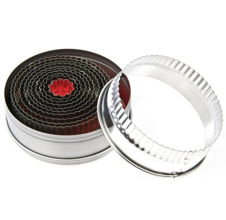 Vogue Round Fluted Pastry Cutter Set