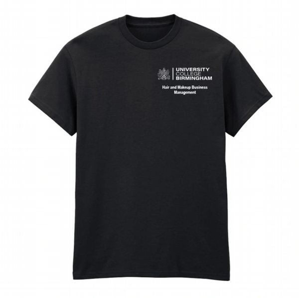 University College Birmingham - Black - Heavy Cotton T-Shirt - Unisex Fit - Select Your Course
