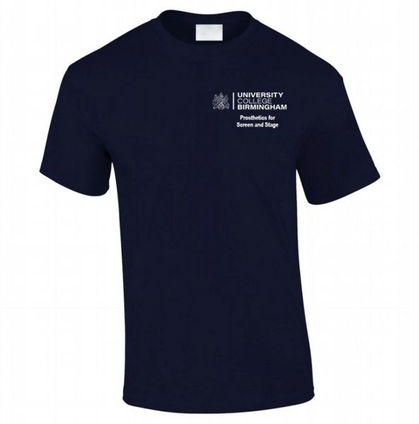 University College Birmingham - Navy - Heavy Cotton T-Shirt - Unisex Fit